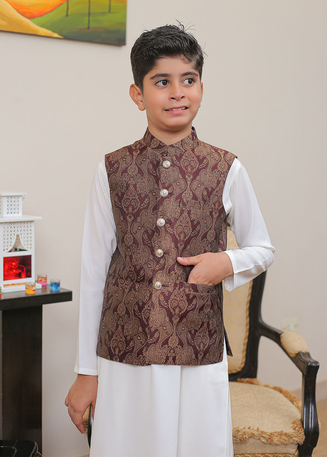 Waist Coat-OKW-020 Smart Fit