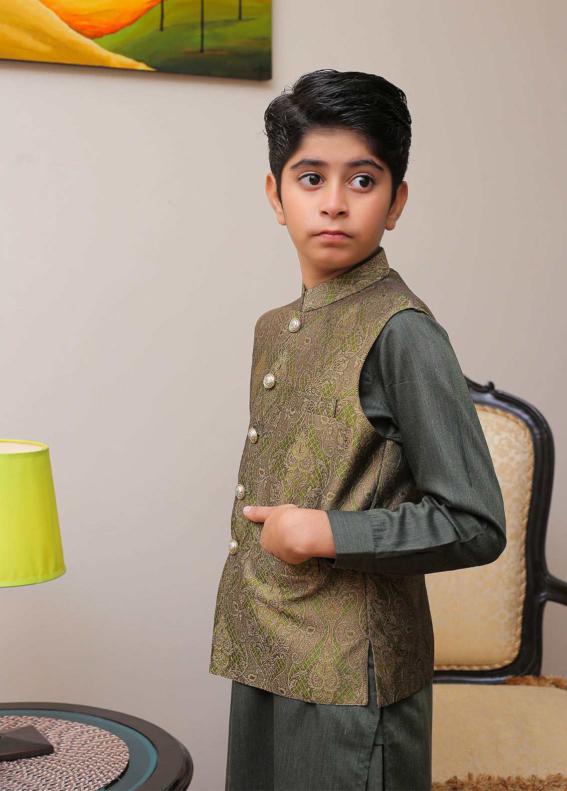 Waist Coat-OKW-010 Smart Fit