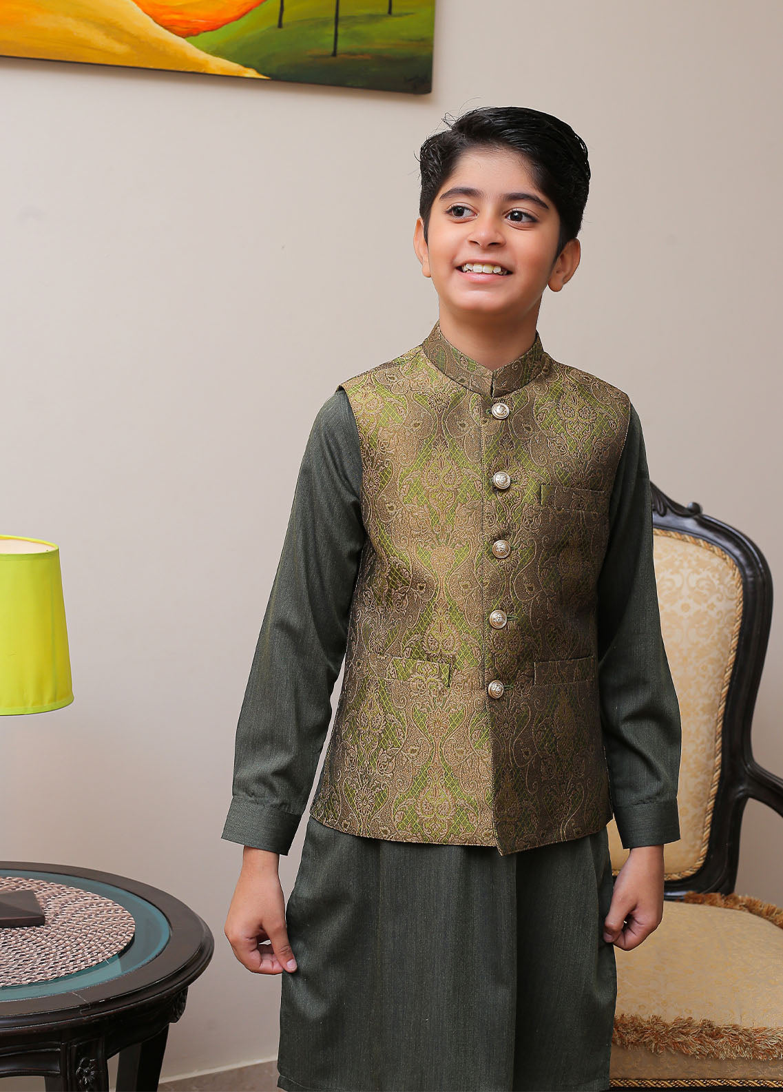 Waist Coat-OKW-010 Smart Fit