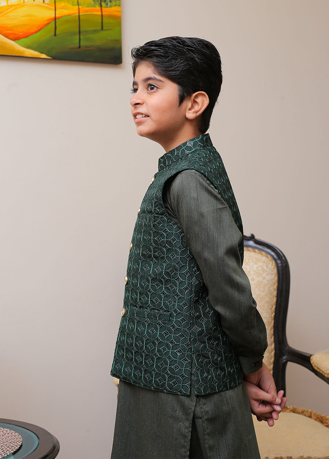 Waist Coat-OKW-009 Smart Fit