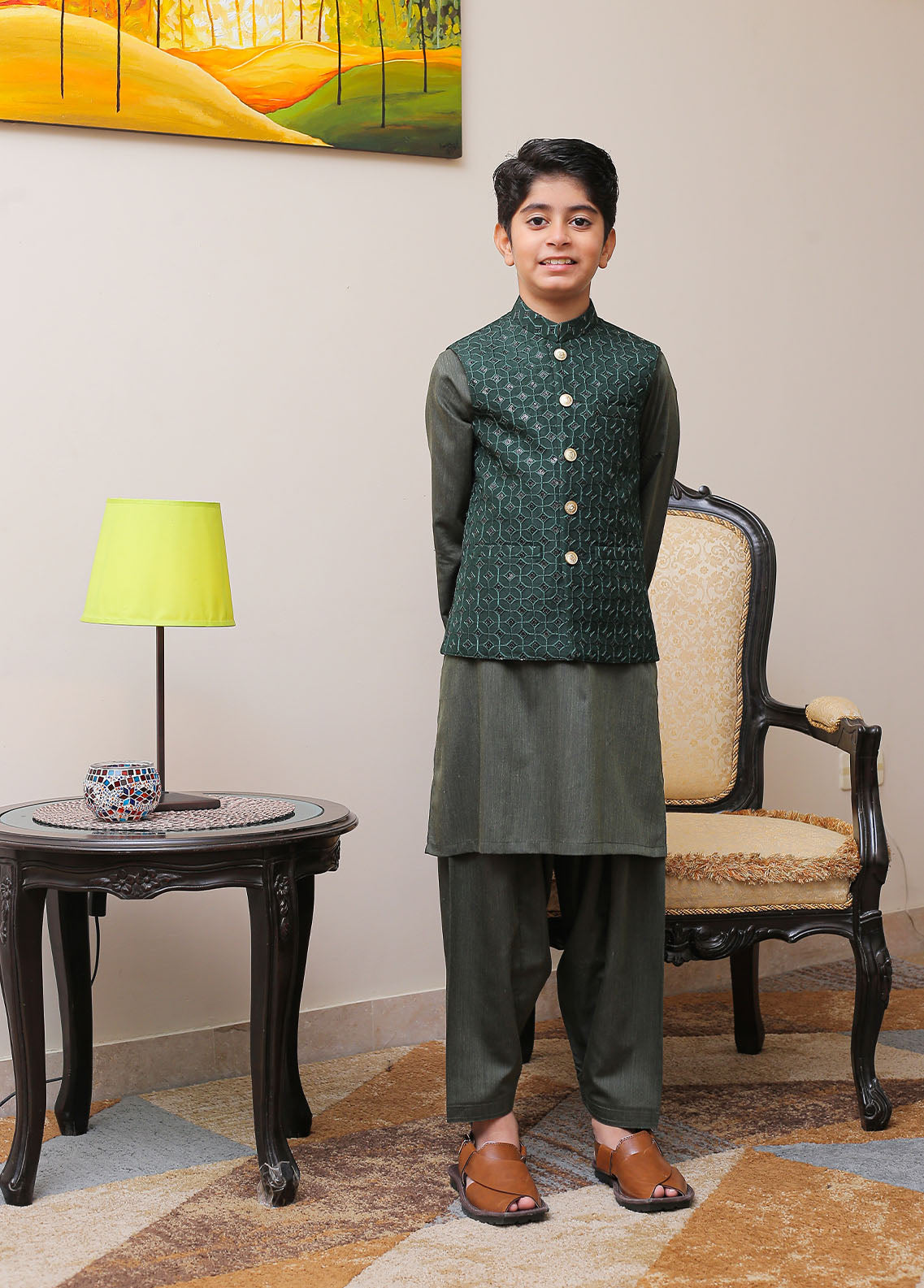 Waist Coat-OKW-009 Smart Fit