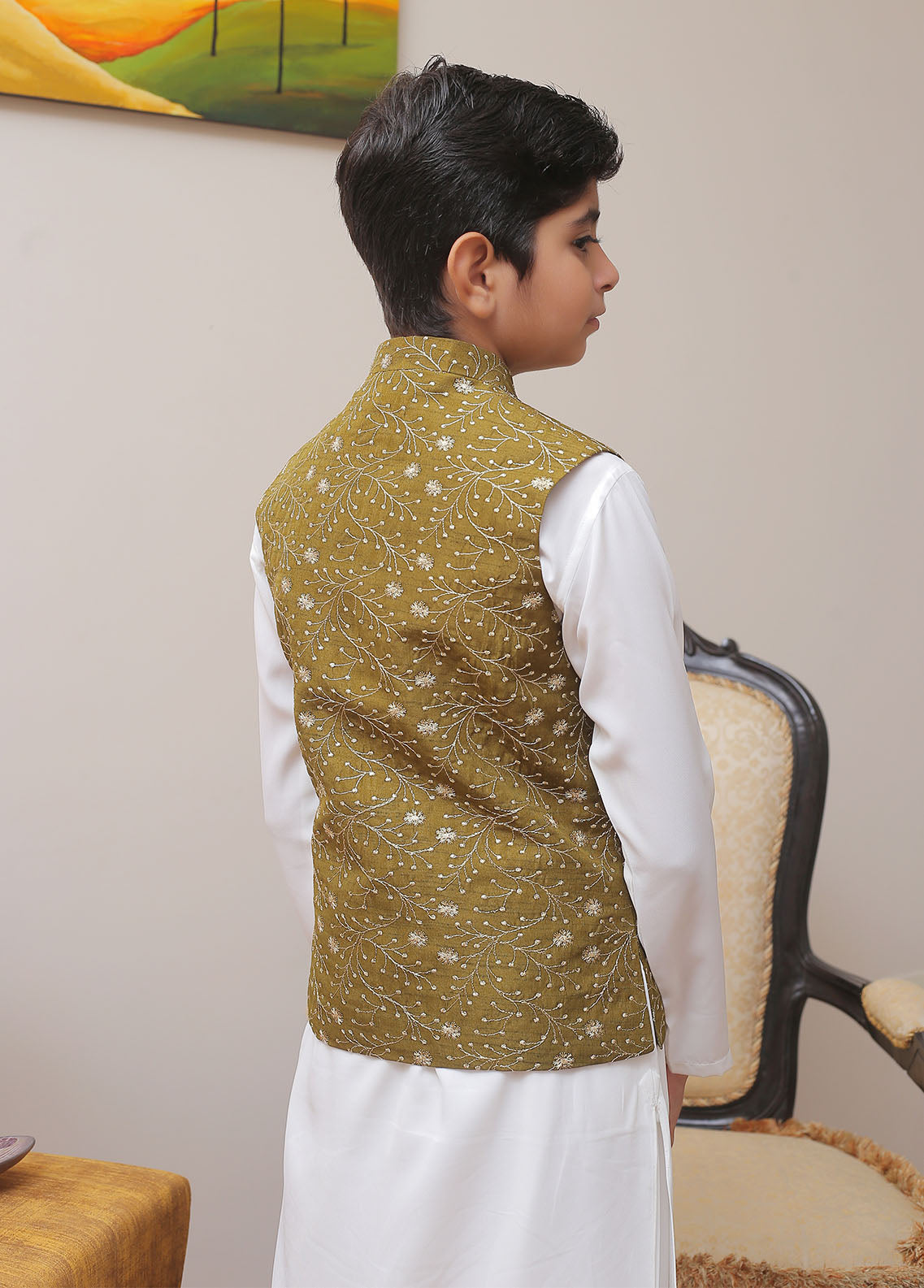 Waist Coat-OKW-022 Smart Fit