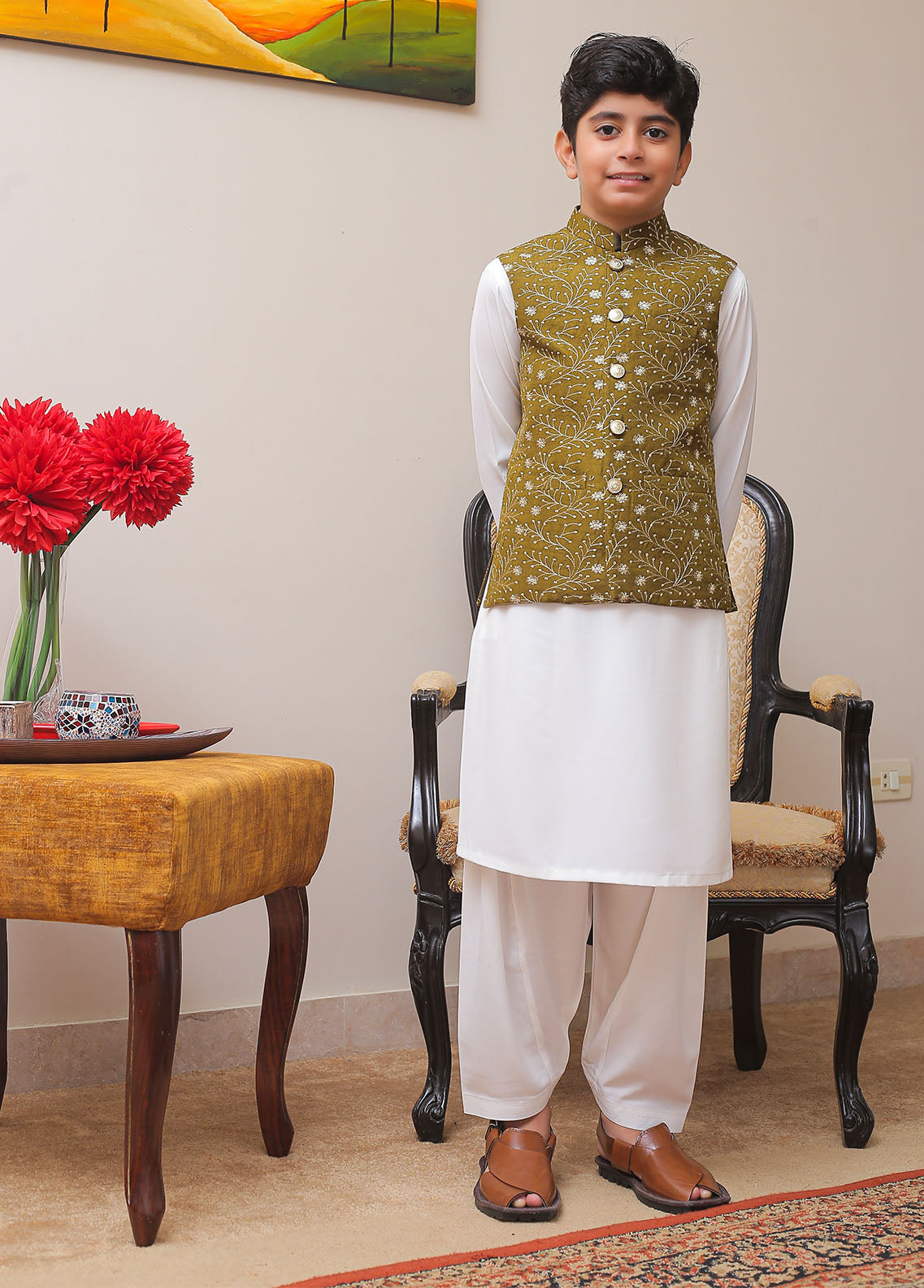 Waist Coat-OKW-022 Smart Fit